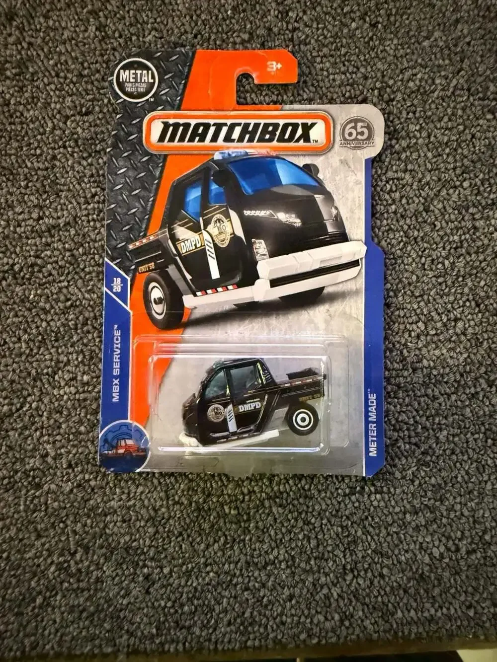 Matchbox Meter Made MBX Service Black DMPD Diecast Toy Car 86/125 65th Anniversa